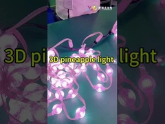 3d พิกเซล LED ไฟ 360 ° สีเต็ม กันน้ํา 3535 LED กลีบ 3D คริสตัลหลอด