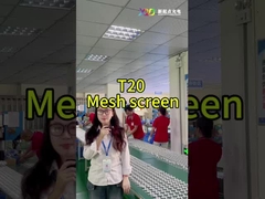 LED Mesh Screen Brightness Glass Led Screen IP67 สําหรับภายในและภายนอก
