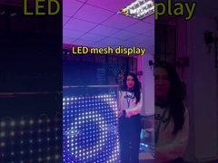 T20-1L หน้าจอ Led Mesh หน้านอก SMD3535 สําหรับพื้นผิวอาคาร