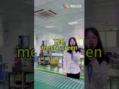 T20-2LEDs Mesh LED Pixel Screen CE RoHS FCC กลางแจ้งโปร่งใส ความสว่างสูง