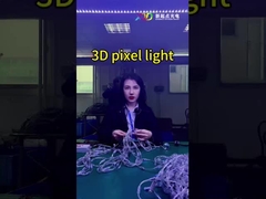 โคมไฟกระจกกระจก LED สีเต็ม RGB 3D Pixel Interactive สําหรับการตกแต่ง