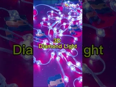 DMX การควบคุม LED ไฟสตริง DC12V IP67 กับ 70lm หลอดแสงไหล