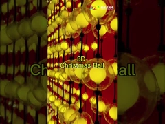 ลูกคริสต์มาส 3D พิกเซล LED 50 ต้นไม้คริสต์มาส สีเต็ม กันน้ํา