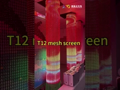 ผนังผ้าม่าน T20 P80-2 LED Mesh Screen ระบบควบคุมฉลาด