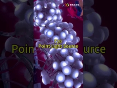 น้ําไม่ไหล Pixel Light สร้างสะพานจุดแสง สวนแสงภูมิทัศน์